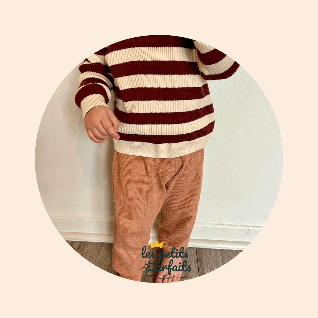 Sarouel jersey nid d'abeille personnalisable