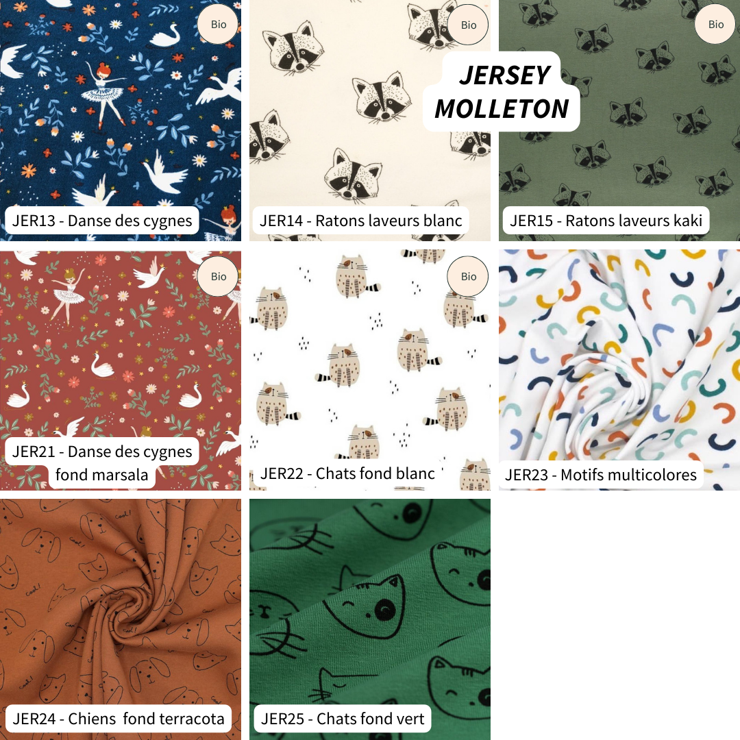 Sarouel jersey revers molleton personnalisable