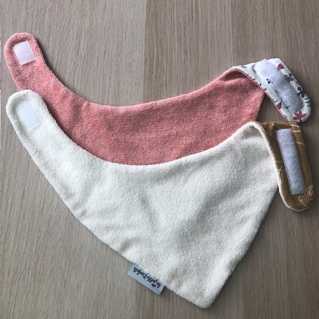 Bandana Thème double gaze de coton pois doré