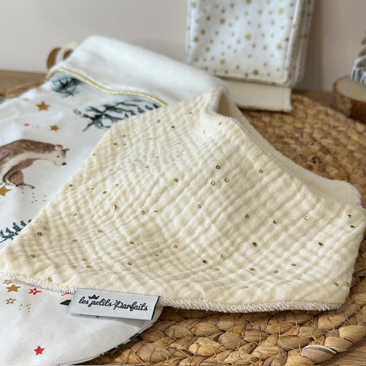 Coffret de Noël bébé personnalisé - Ours et forêt enneigée