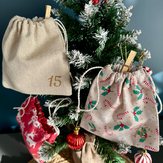 Calendrier de l’Avent en tissu personnalisé