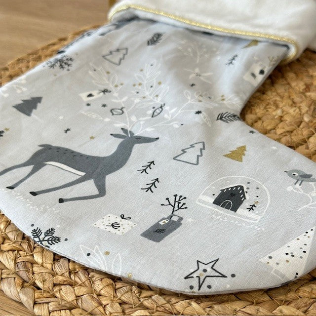 Coffret Noël à composer - Rennes et sapins gris