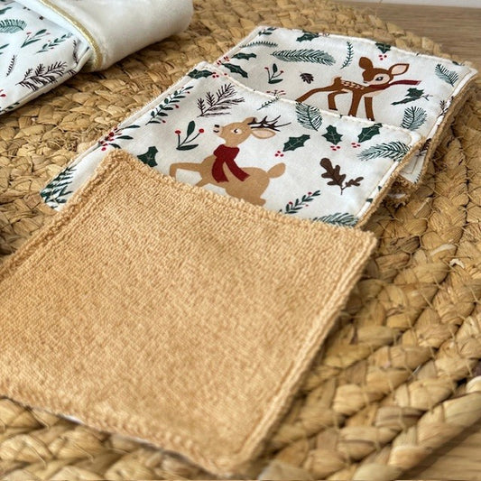 Coffret de Noël bébé personnalisé - Daims bambis et lapins