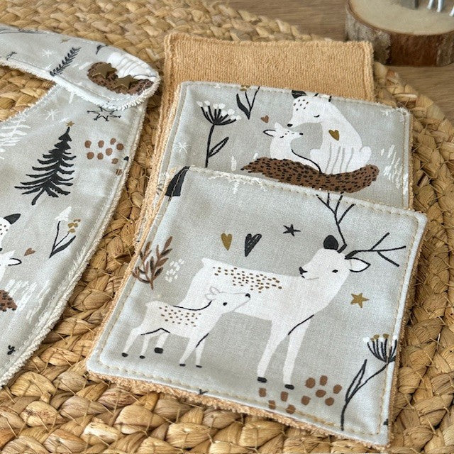 Coffret Noël à composer - Rennes biches et faons