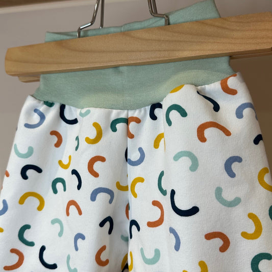 Sarouel jersey molleton motifs multicolores