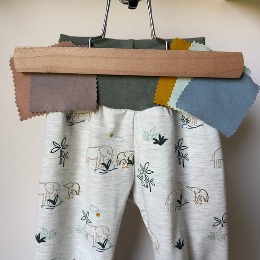 pantalon évolutif enfant motif éléphants