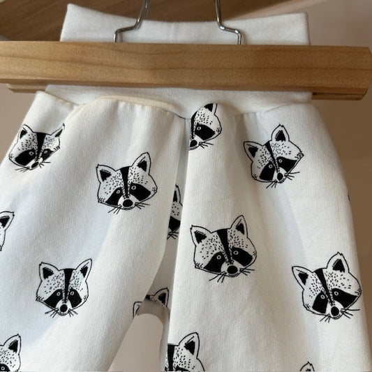 Sarouel jersey molleton raton laveur fond écru