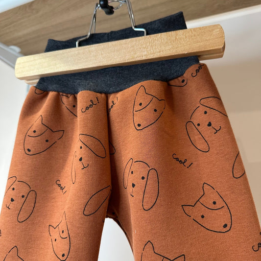 Sarouel jersey molleton chien rouille