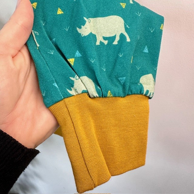 Sarouel motif hippopotames