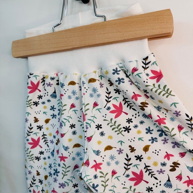 Sarouel motif feuilles