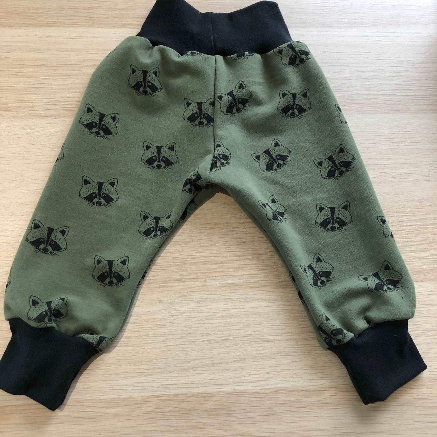 Sarouel jersey molleton raton laveur fond kaki