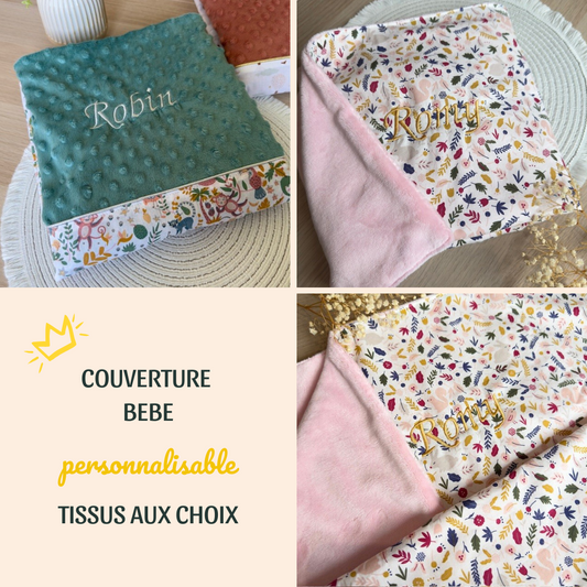 Couverture pour bébé personnalisée