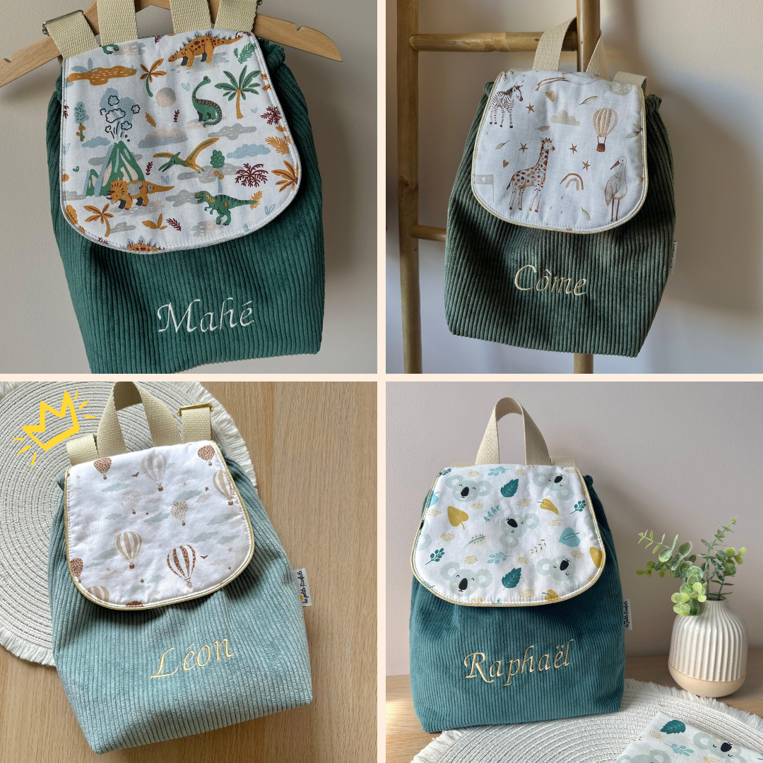 Sac à dos Maternelle garçon personnalisé