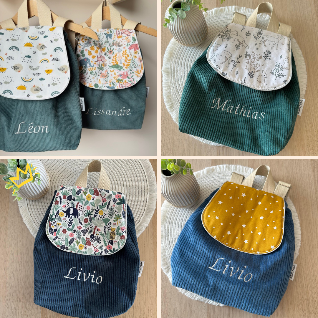 Sac à dos Maternelle garçon personnalisé