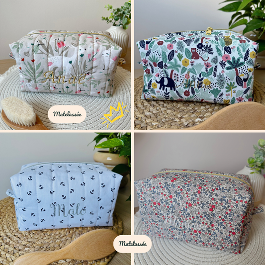 Trousse de toilette bébé personnalisable - Grand format