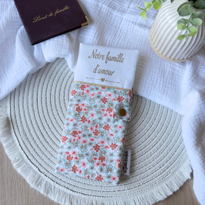 Protège livret de famille personnalisé - 2 bandeaux