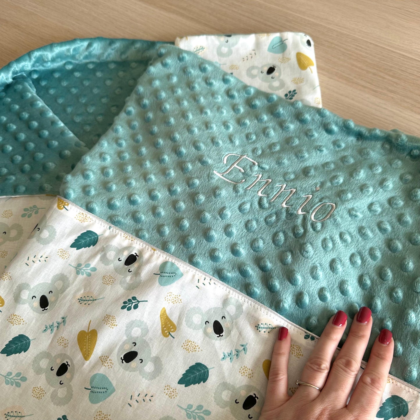 Couverture bébé personnalisée avec prénom (Modèle Bébé)