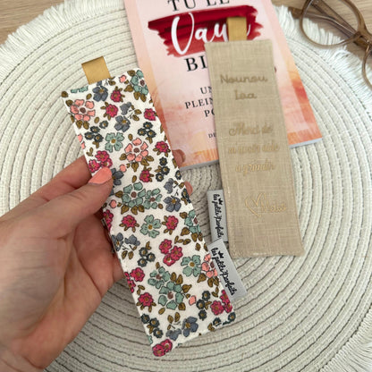Marque-page en tissu prêt à offrir I Cadeau maîtresse, maman, mamie