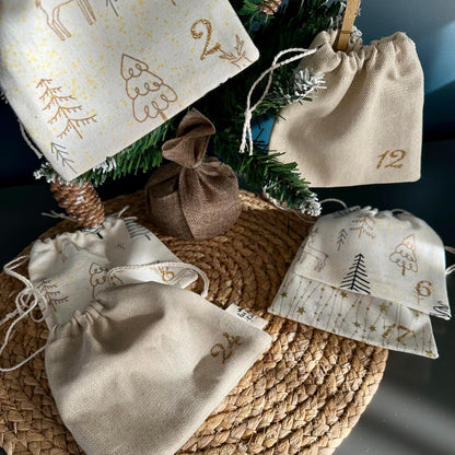 Calendrier de l’Avent en tissu personnalisé