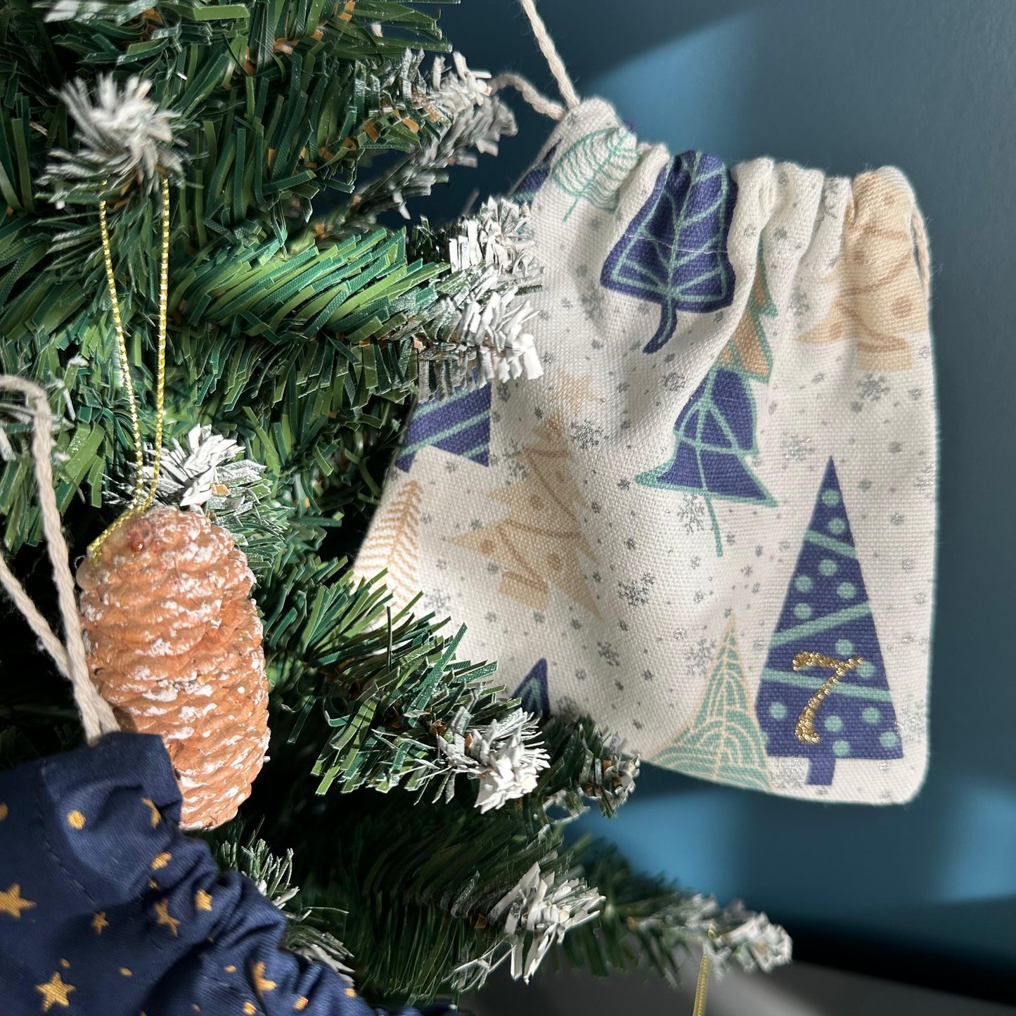 Calendrier de l’Avent en tissu personnalisé