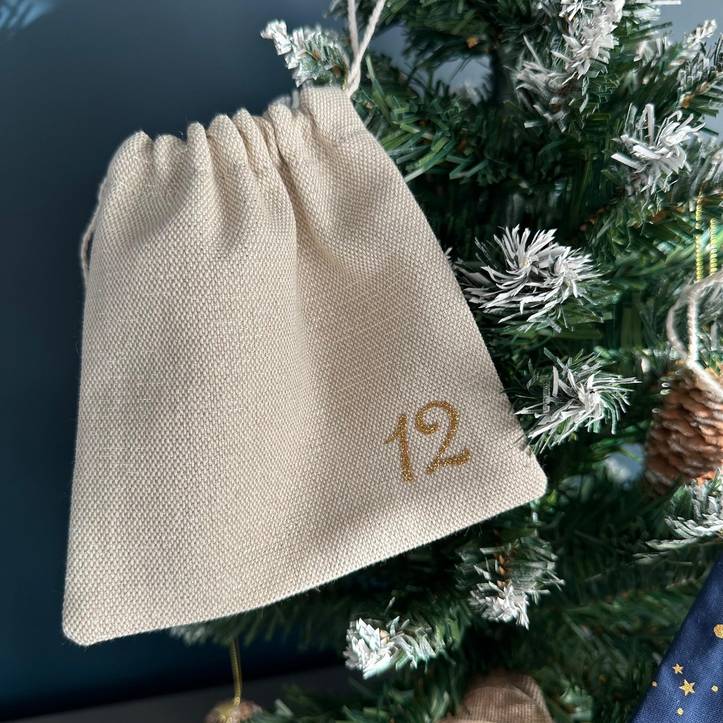 Calendrier de l’Avent en tissu personnalisé