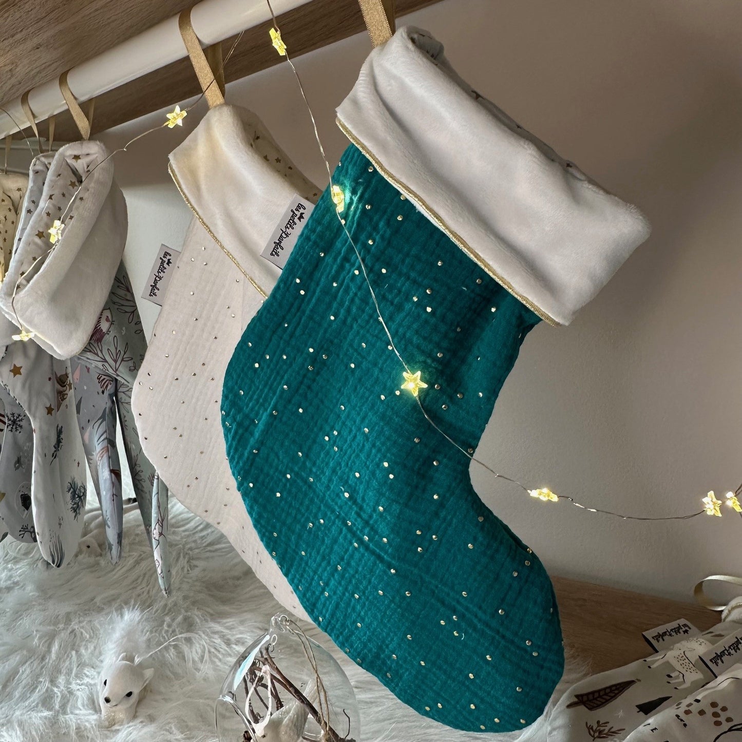 Chaussettes de Noël / Bottes de Noël avec prénom