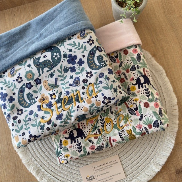 Couverture bébé personnalisée avec prénom (Modèle Bébé)