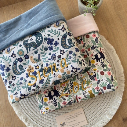 Couverture bébé personnalisée avec prénom (Modèle Bébé)