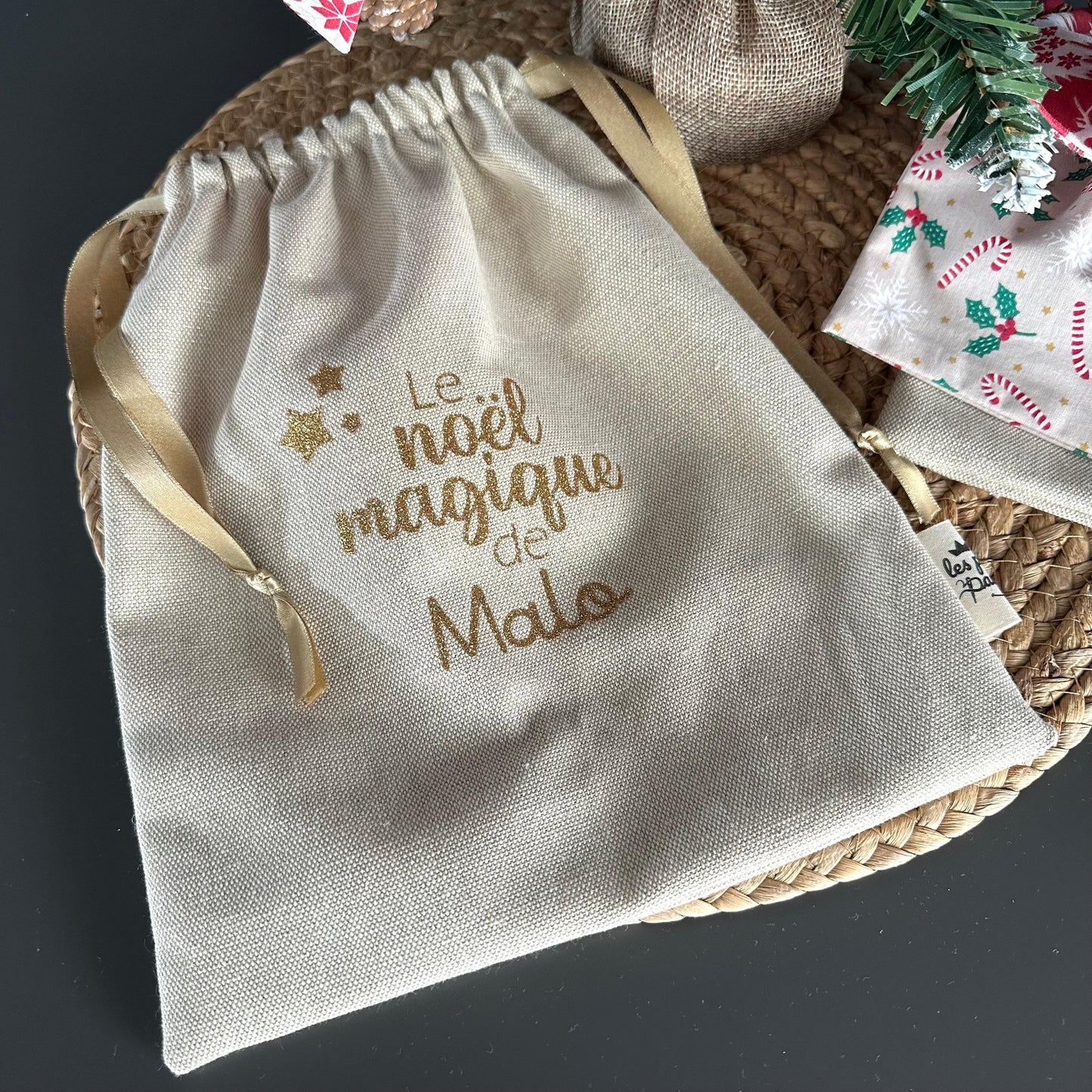 Calendrier de l’Avent en tissu personnalisé