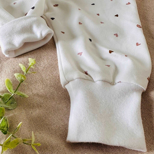 Sarouel blanc motif coeurs