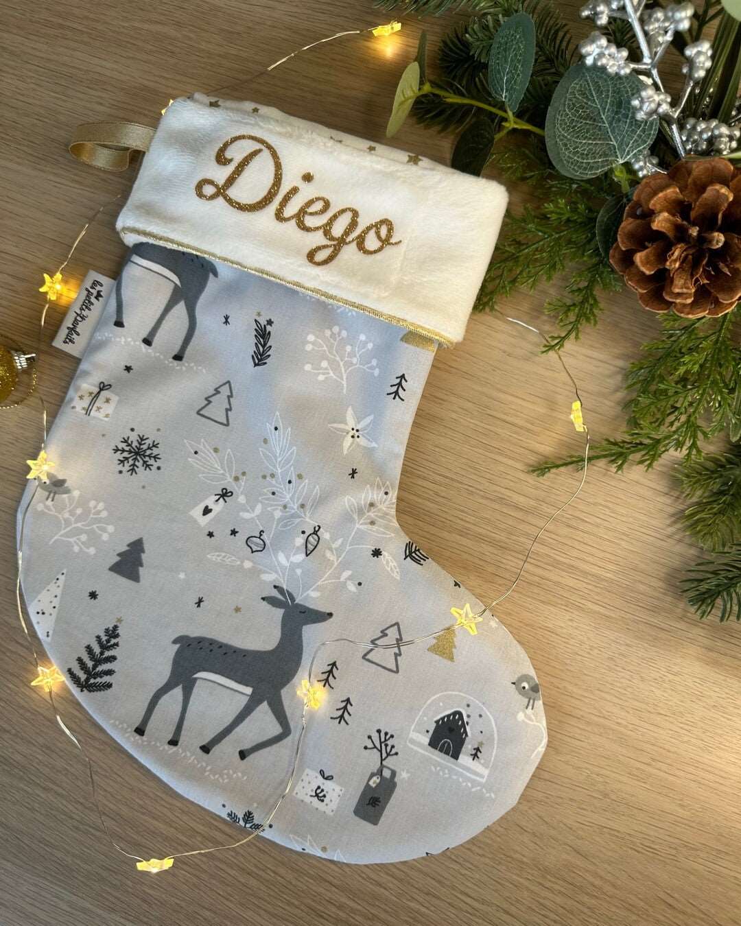 Chaussettes de Noël / Bottes de Noël avec prénom