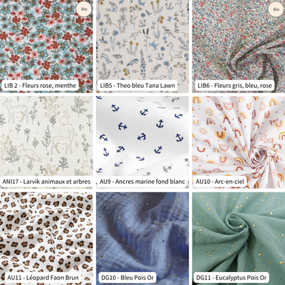 Marque-page personnalisé en tissu I Cadeau maîtresse, maman, mamie